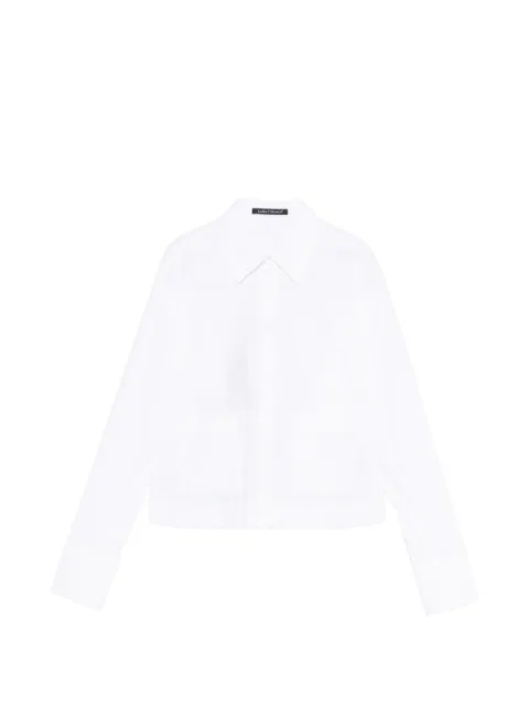 Luisa Cerano long-sleeve front-pocket shirt White 2386503810