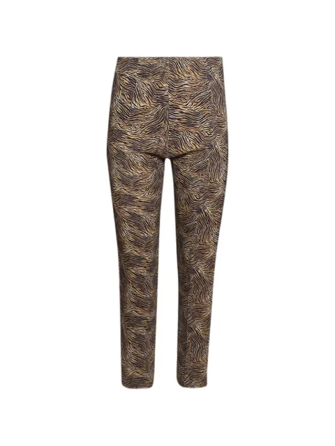 TOVE Drew zebra-print trousers Neutrals TVT079MUL