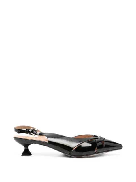 KEYS crossover-strap slingback pumps Black K12482