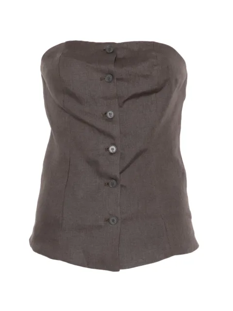 Su button bandeau top Brown S6L203