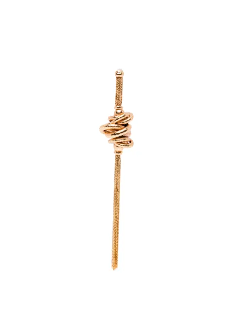 BLAKLACE knotted chain tassel earrings Pink BLKAN00018