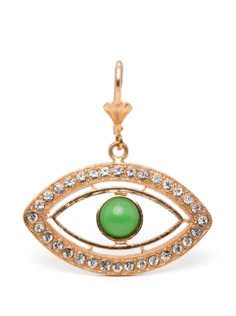 BLAKLACE embellished eye shape earrings Gold BLKAN00010