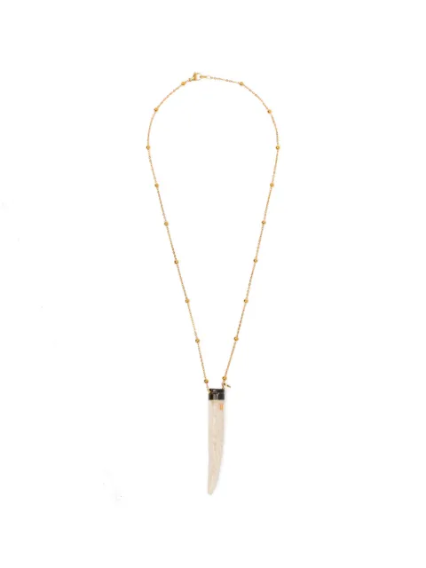 BLAKLACE beaded pendant necklace Gold BLKAN00033