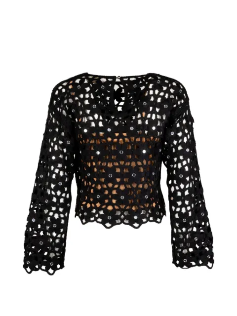 Michael Kors openwork sweater Black MS651ZMKNE001BLACK