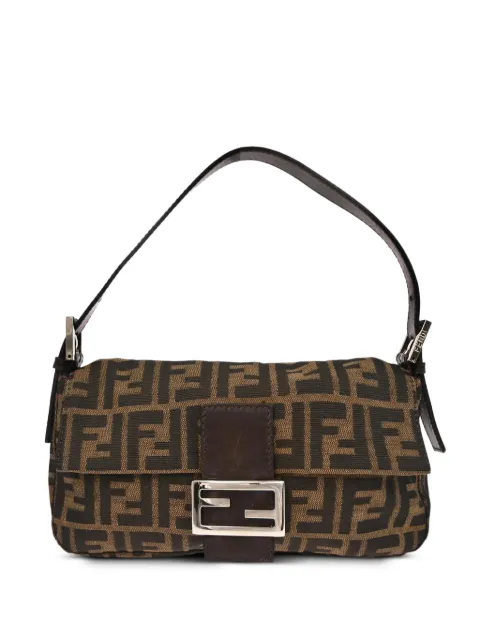 Fendi Pre-Owned 2000 Zucca Baguette handbag Brown 125993