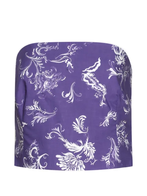 Rosie Assoulin floral print top Purple R261T22WC269