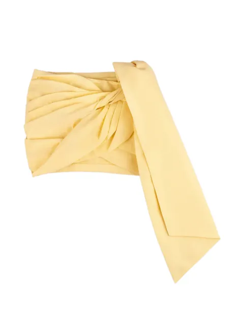 AREA Taffeta knot mini skirt Yellow RS26AWSK0093FA01