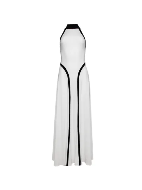 Florence & Fortitude Olympia halterneck panelled midi dress White DR200IV007