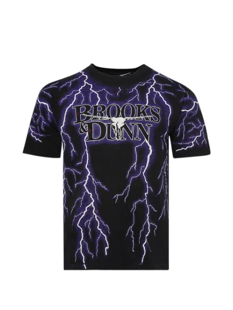 EARTHLING VIP lightning print t-shirt Black 9042