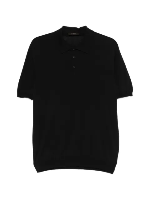 Zanone short-sleeve polo shirt Black 810362ZQ307