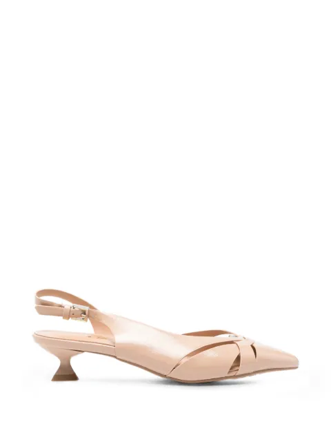 KEYS crossover-strap slingback pumps Neutrals K12482