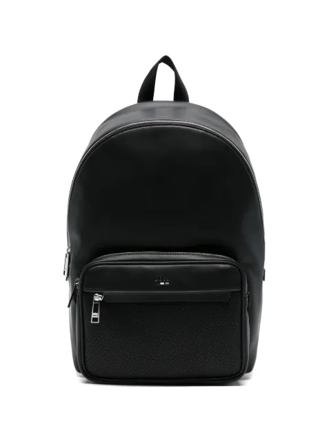 BOSS zip-pocket backpack Black 50563080