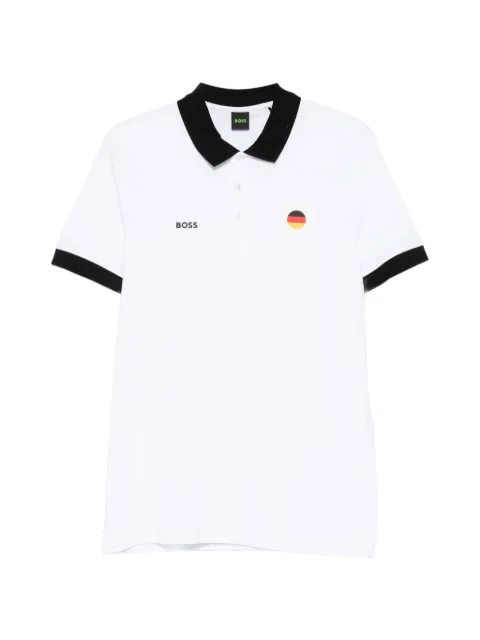 BOSS Paddy polo shirt with country flag White 50559263