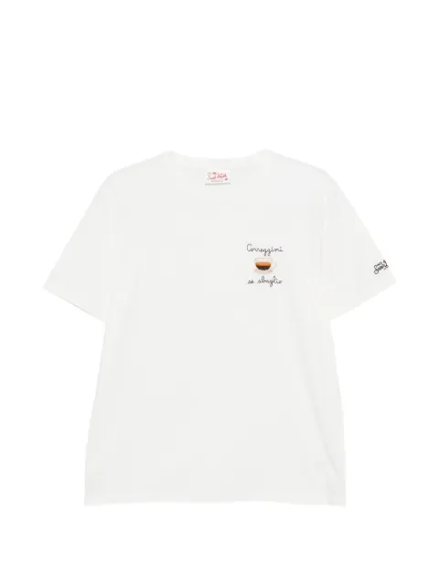 MC2 Saint Barth embroidered cotton t-shirt White POT0001