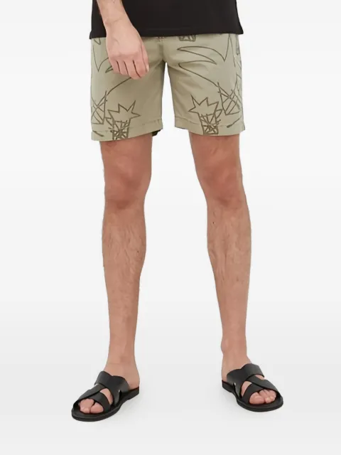 Desigual graphic print shorts Green 22SMPW15409