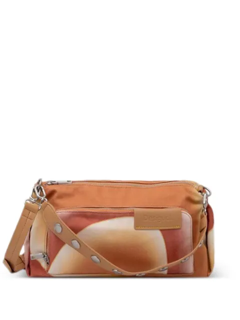 Desigual zip-fastening patterned cross body bag Orange 24SAXA31
