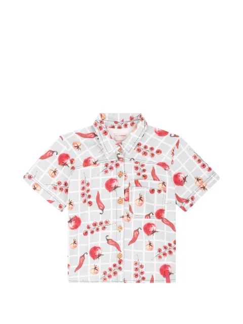Favorite People Piadina printed shirt Blue PIADINASHIRT