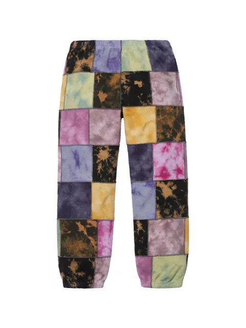 Supreme patchwork tie-dye track pants Purple SU27092