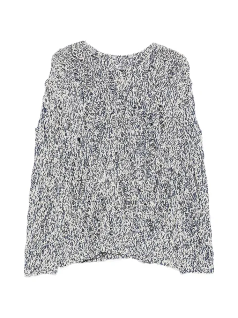 AMARANTO distressed-effect sweater Neutrals B9AB0043ABF