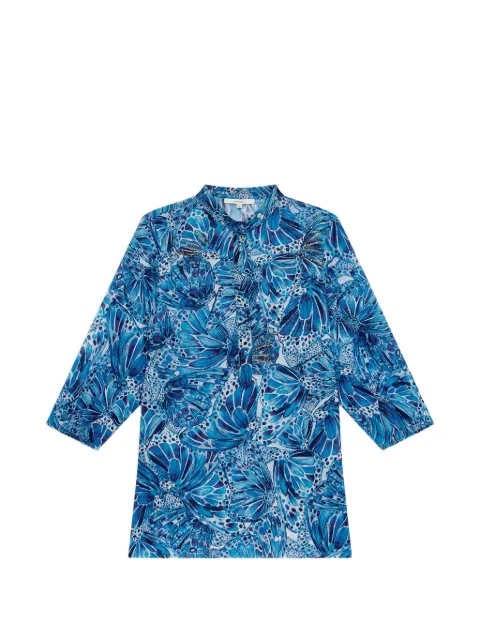 MALIPARMI Sweet Butterfly blouse Blue JM557415217A8186