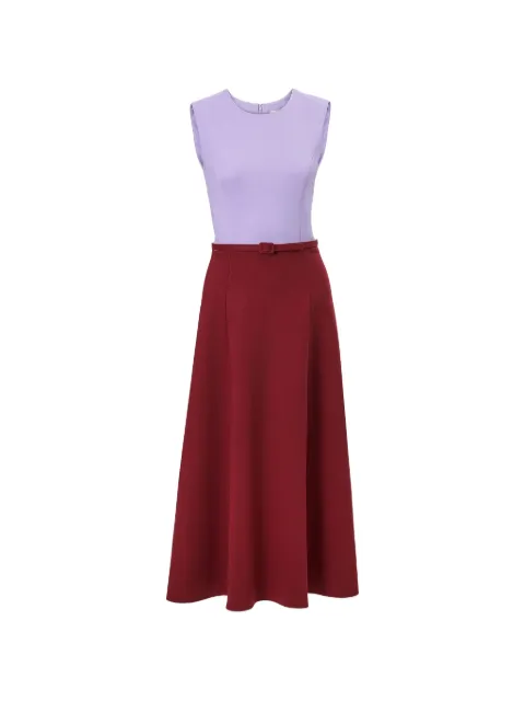 Carolina Herrera two-tone midi dress Red S2611N517BWT076