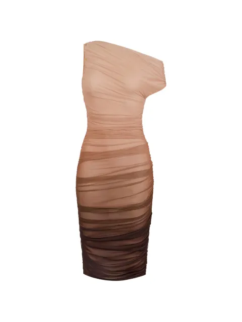 Elisabetta Franchi dress in graduated tulle fabric Pink AB93162E2