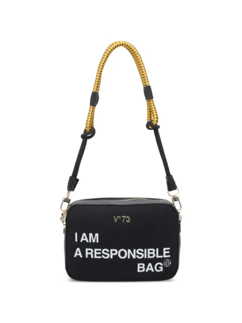 V°73 logo cross body bag Black 73BS9N006NERO