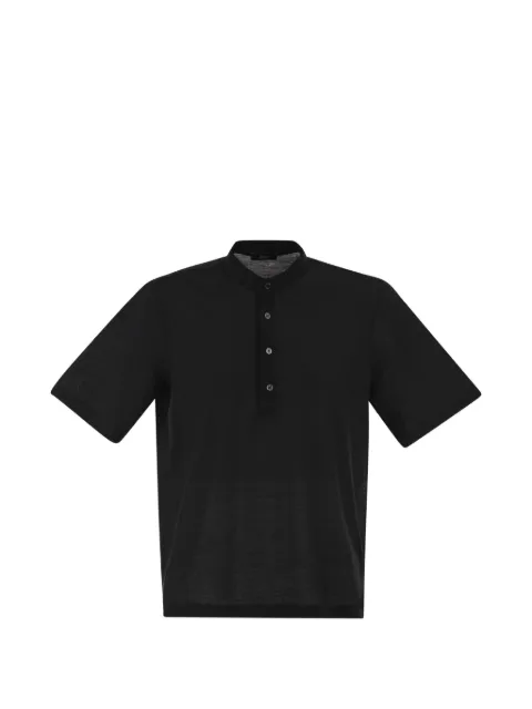 Herno standing-collar polo shirt Black JPL00143U520059300