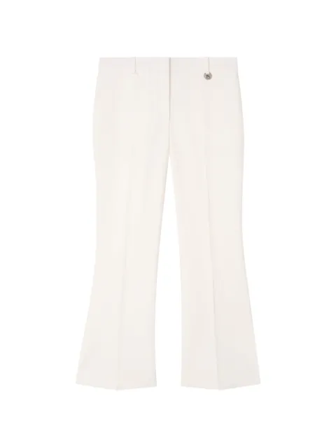 Burberry cropped wool flared trousers Neutrals 8126730