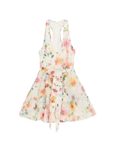 ZIMMERMANN Alchemy floral-print mini dress White 8181DS262