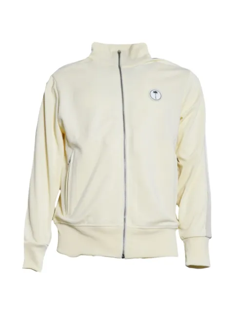 Palm Angels logo-patch track jacket Neutrals PMBD058S26FAB0020B03