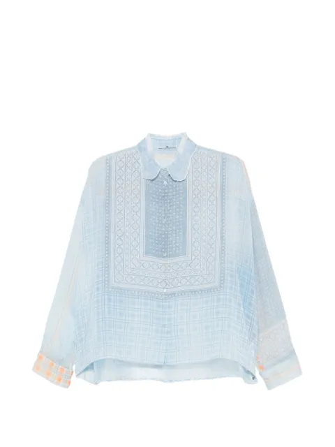 Ermanno Scervino check-print buttoned shirt Blue D482K737APWVY