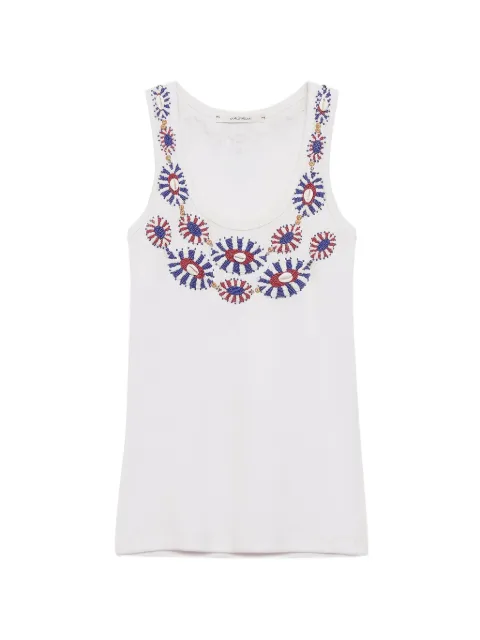 MALIPARMI ribbed tank top White JP552370669D8094
