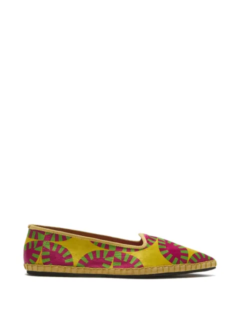MALIPARMI floral-print espadrilles Yellow SB009652112B7003