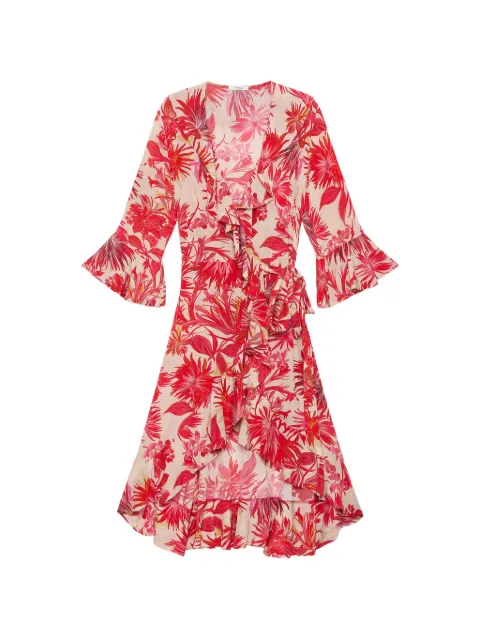 MALIPARMI floral midi dress Red JF670450663B3039