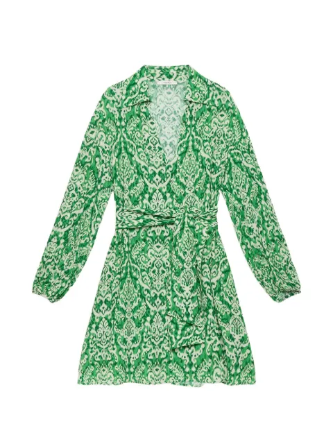 MALIPARMI ikat sash dress Green JF672050671D6092