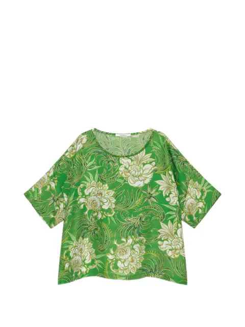 MALIPARMI printed oversized shirt Green JM559031027D6096