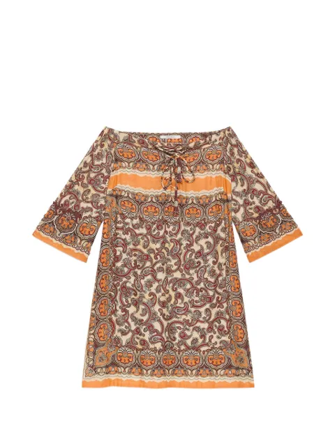 MALIPARMI paisley mini dress Neutrals JF669750662B1294