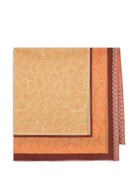 MALIPARMI fringed-print scarf Neutrals IR002410216B1304