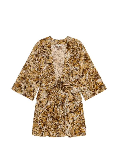MALIPARMI Sweet Butterfly embroidery dress Brown JF669615217A4154