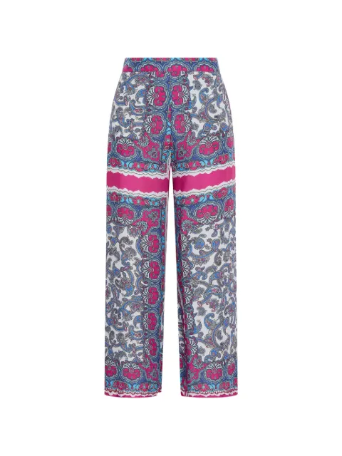 MALIPARMI paisley trousers Blue JH805350662A8185