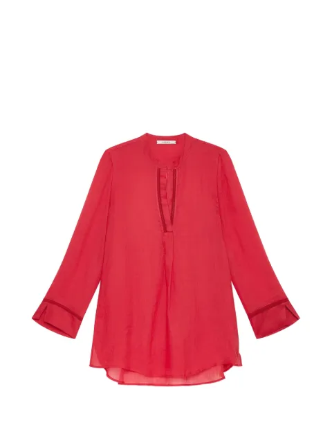 MALIPARMI zig-zag-stitch tunic Red JM55484010331013