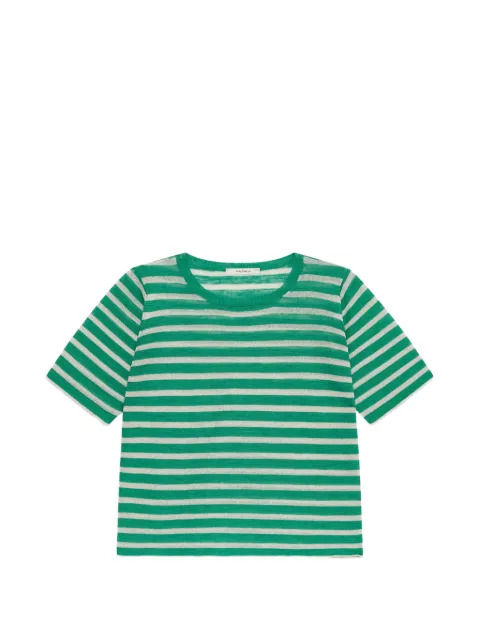 MALIPARMI striped round-neck T-shirt Green JK02827814860B11