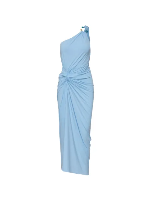 Baobab Canoa one-shoulder knot maxi dress Blue 6160494