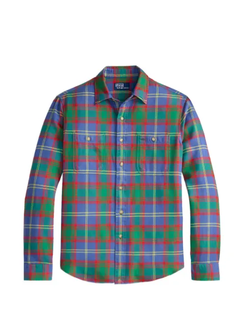 Polo Ralph Lauren check-print button-down shirt Blue 710B24180001