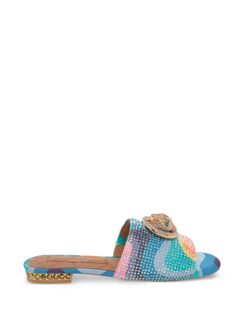 Kurt Geiger London Chelsea crystal-embellishment logo sandals Blue 3416269689