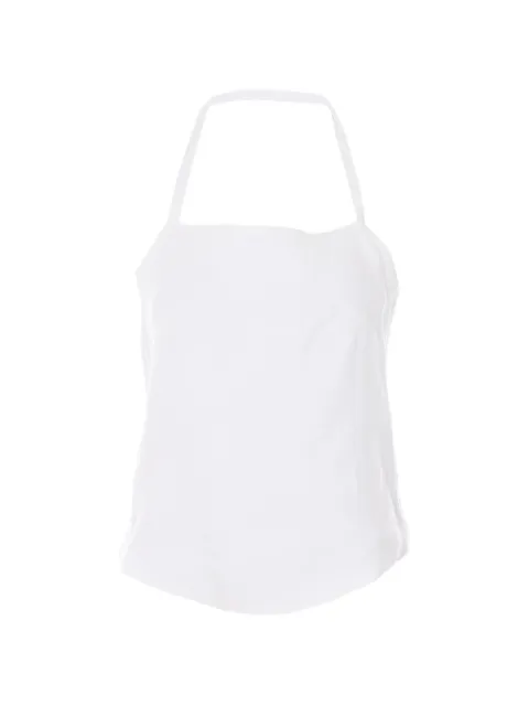 Ele open-back laces top White 0067BIANCO