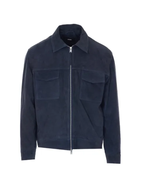 Arma Kale suede zip jacket Blue 002G26101505ROYAL