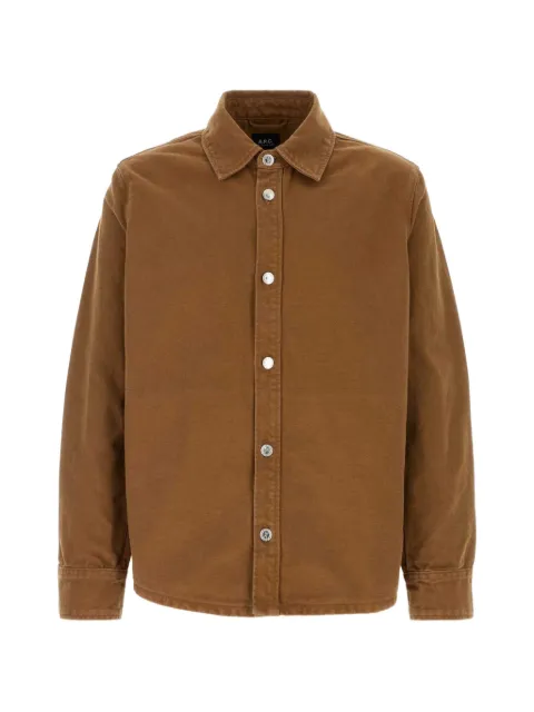 A.P.C. button down jacket Brown COHLWH32057
