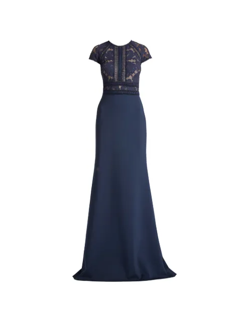Tadashi Shoji Catrine lace beaded dress Blue ALG17705LXZNVND